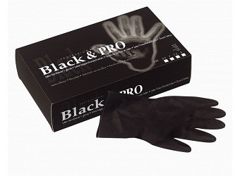 Gant en latex noir 13'' réutilisable - Ronco